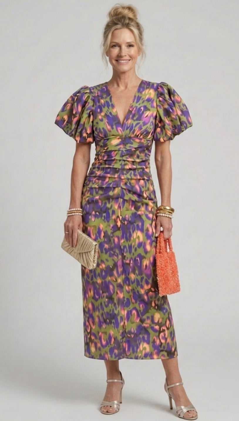 Hayes & Tate™ | Dress with Puff Sleeves
