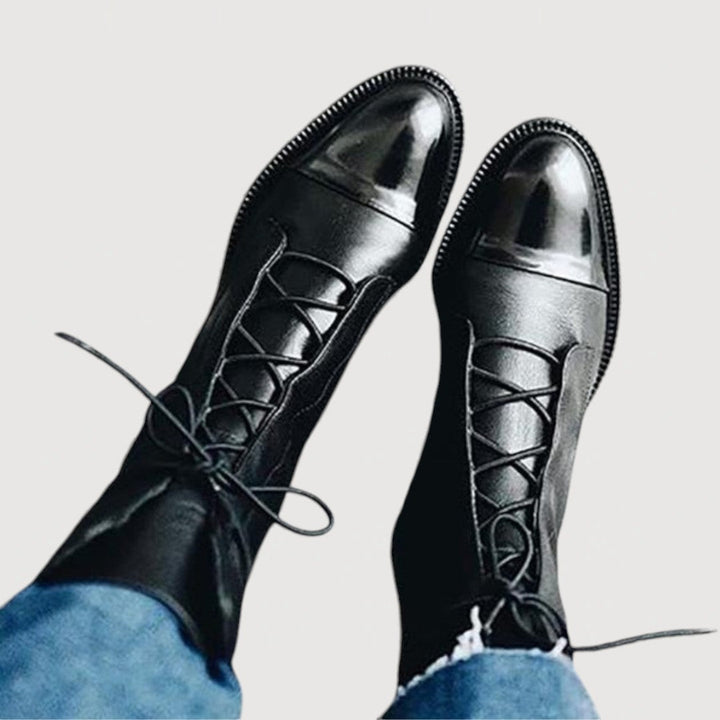 ELAINE – Laced Ankle Boots