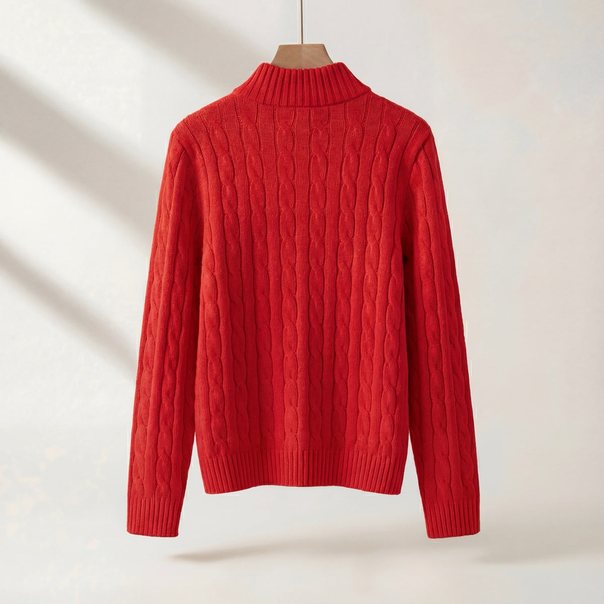 Varlyn Cashmere-Blend Relaxed Cable Half-Zip Jumper