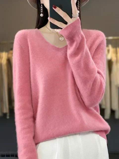 P|H - Classic V-Neck Knit Sweater Cynthia