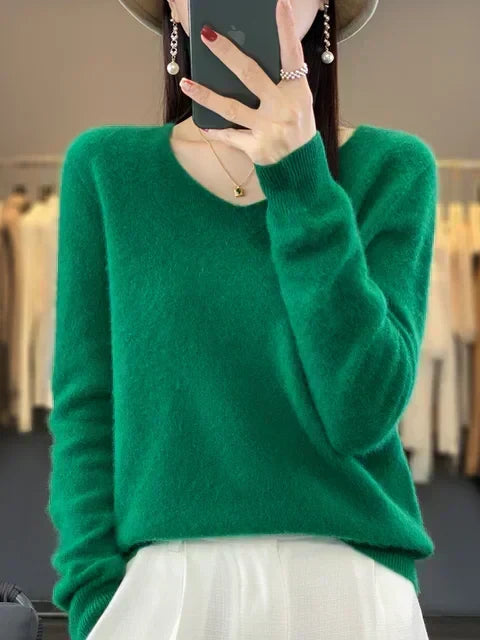 P|H - Classic V-Neck Knit Sweater Cynthia