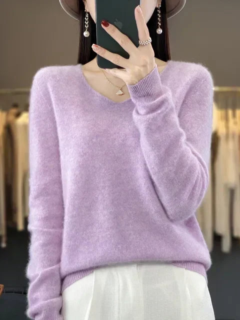 P|H - Classic V-Neck Knit Sweater Cynthia