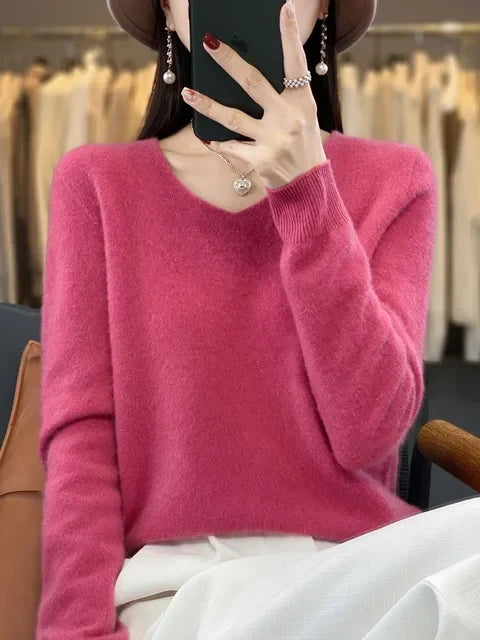 P|H - Classic V-Neck Knit Sweater Cynthia