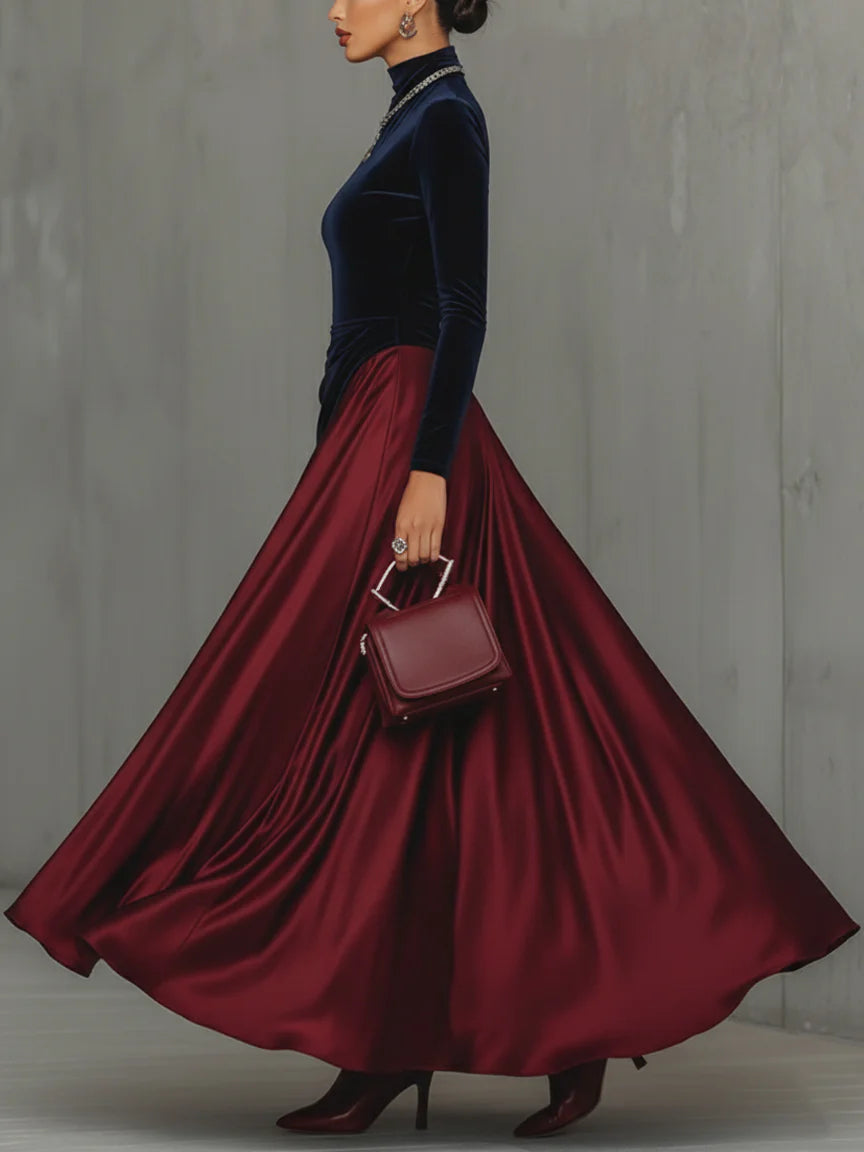 Clara™ - Velvet & Satin Gown