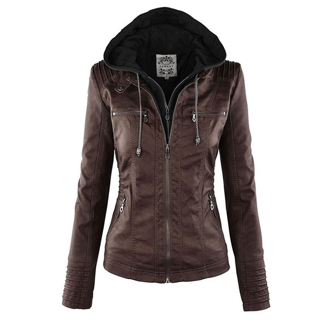 Christine | Hooded Motorcycle Jacket