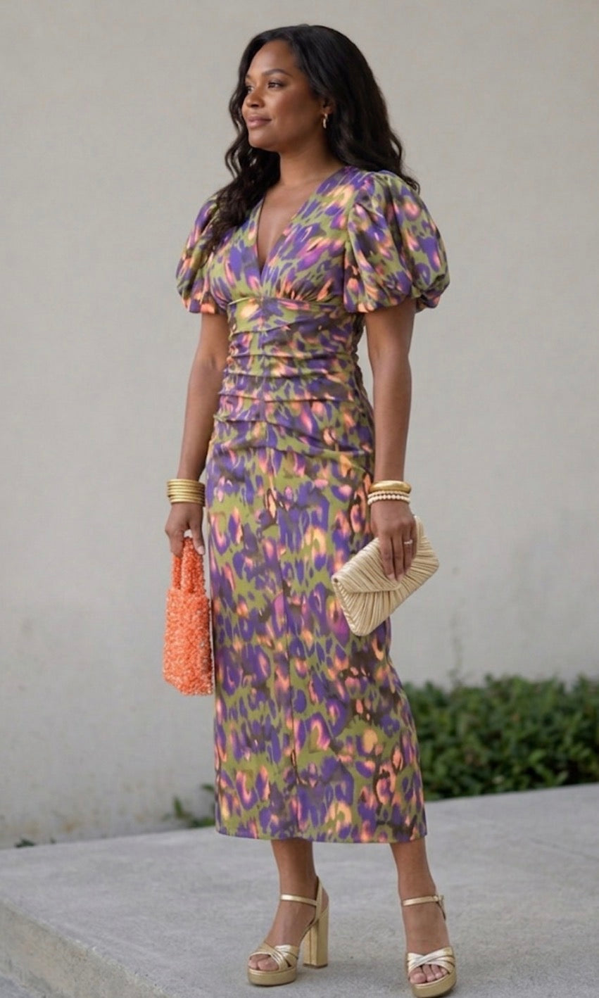 Hayes & Tate™ | Dress with Puff Sleeves