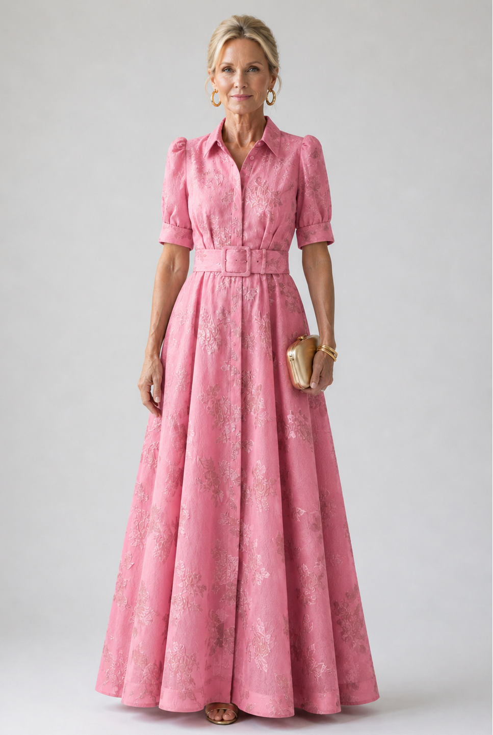 Hayes & Tate™  | Belted Floral Maxi Dress