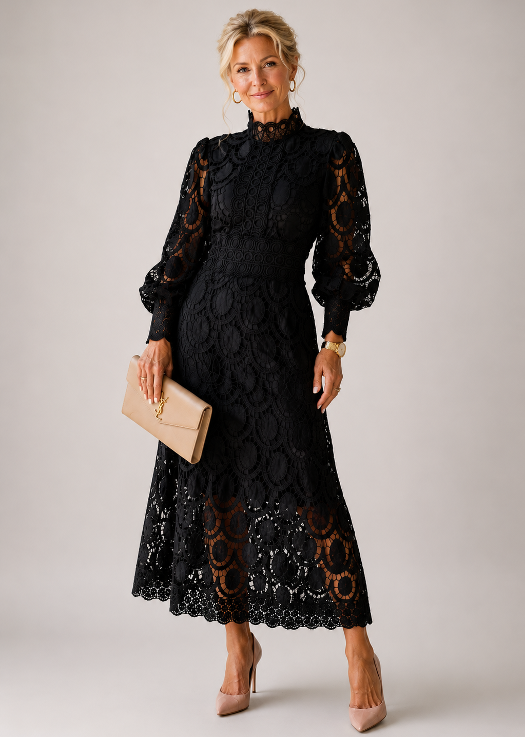 Hayes & Tate™ | Lace Midi Dress