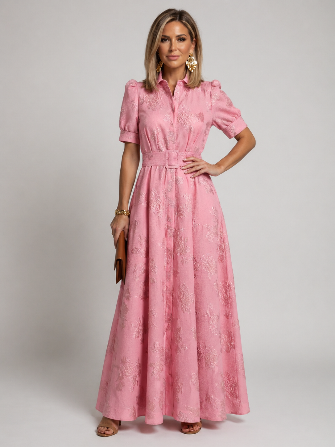 Hayes & Tate™  | Belted Floral Maxi Dress