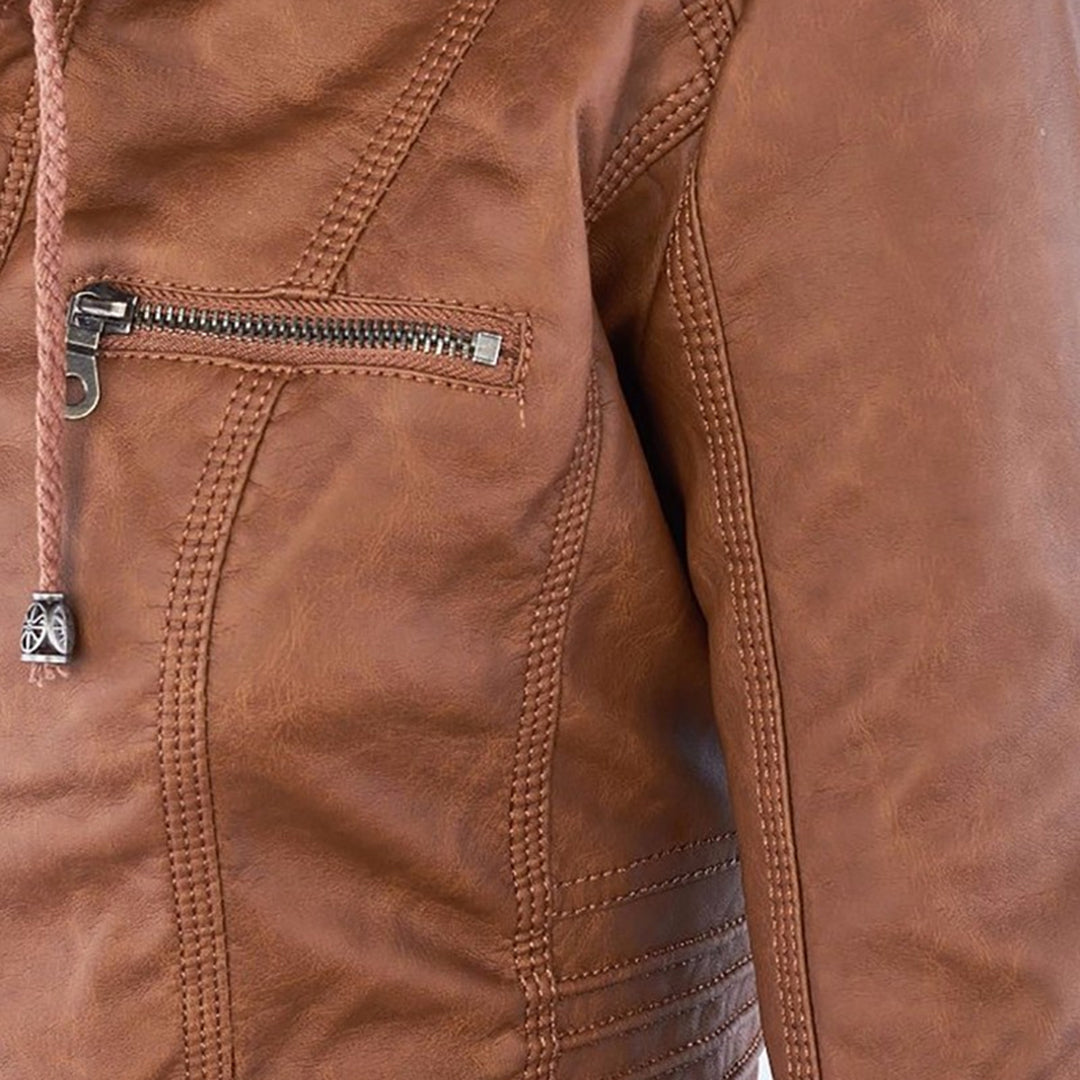 Christine | Hooded Motorcycle Jacket