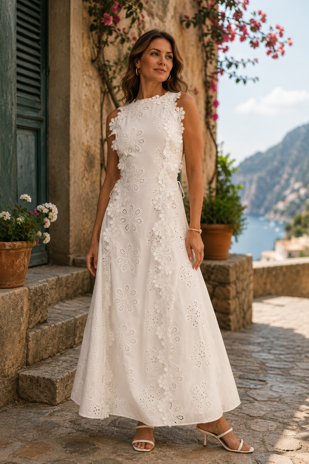 Selena | Elegant Embroidered Maxi Dress