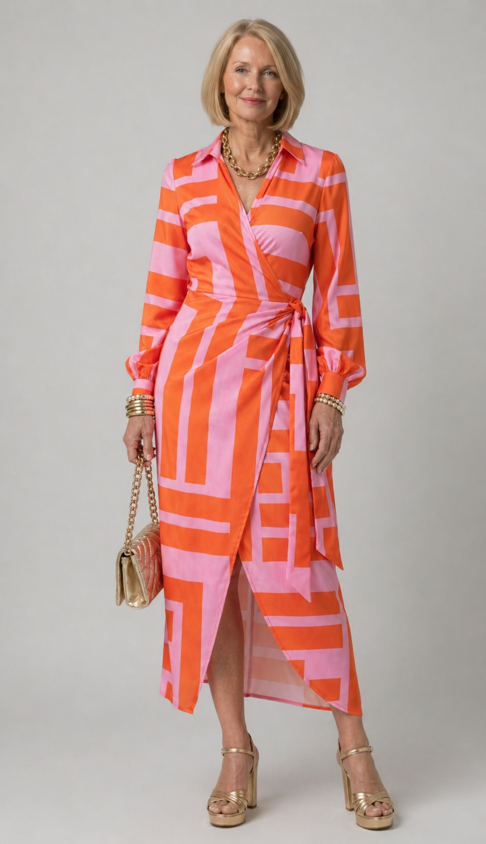 Hayes & Tate™ | Printed Wrap Dress