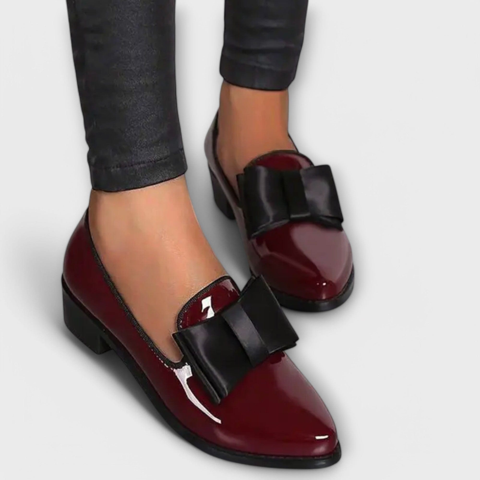 Henrietta | Patent Bow Loafers