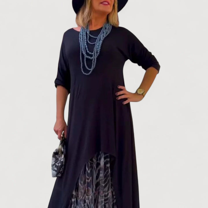 LORENZA – ASYMMETRICAL MAXI DRESS