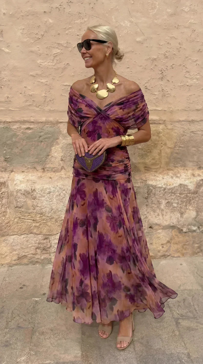 Amara | Coral Evening Dress
