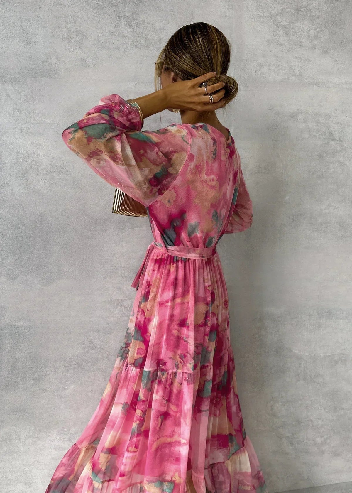 Hayes & Tate™  | Wrap Dress with Floral Print