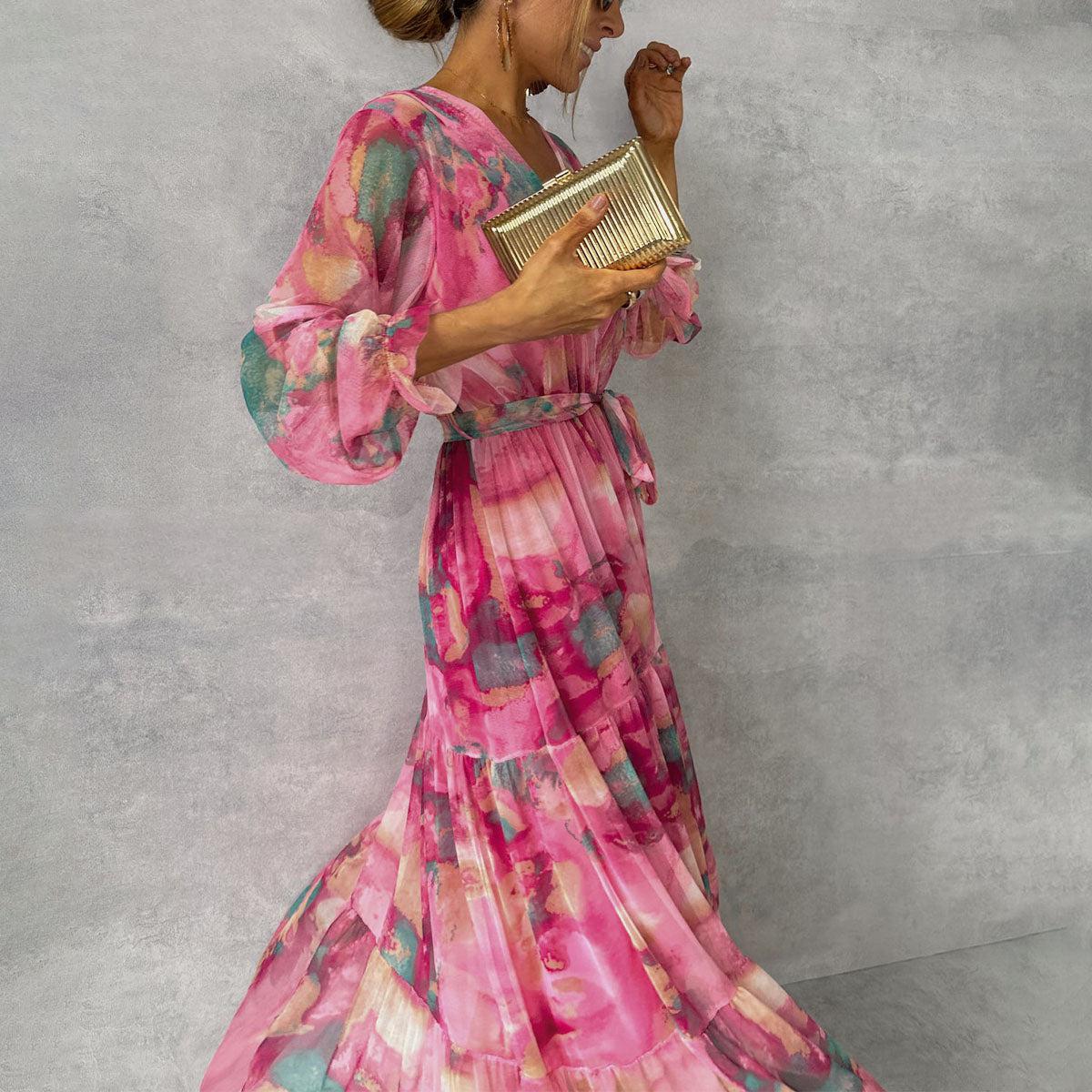 Hayes & Tate™  | Wrap Dress with Floral Print
