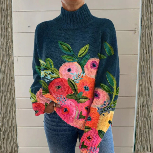 Rosina | Blooming High-Neck Sweater