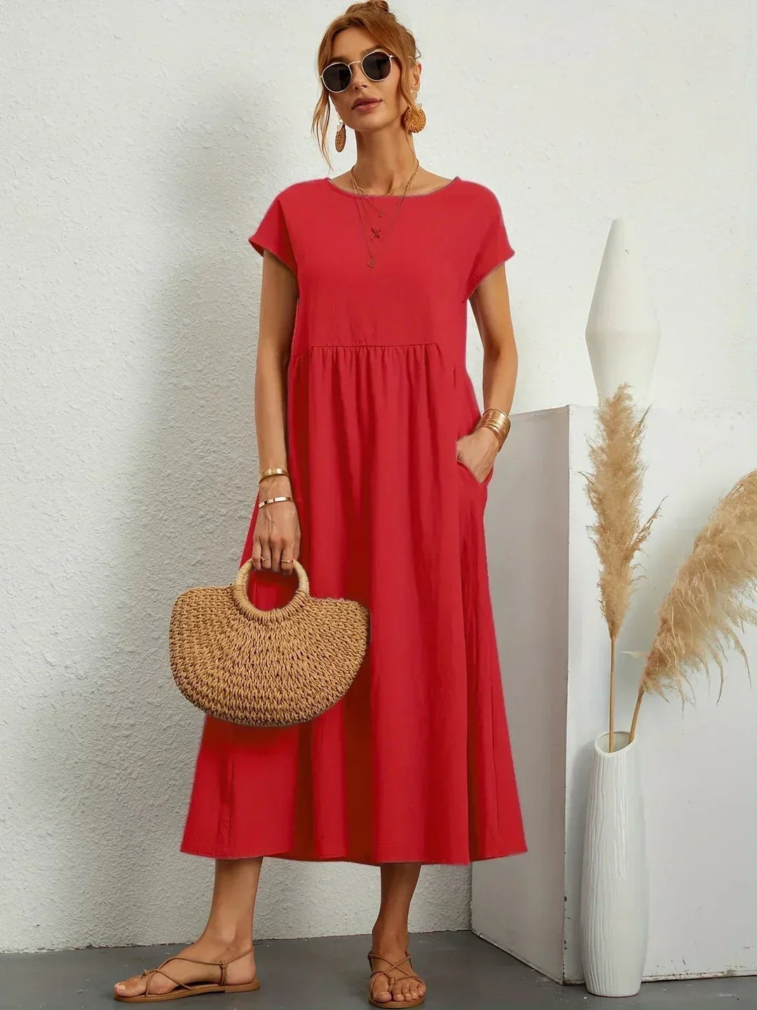 Gabrielle™ | Flowing Midi Dress