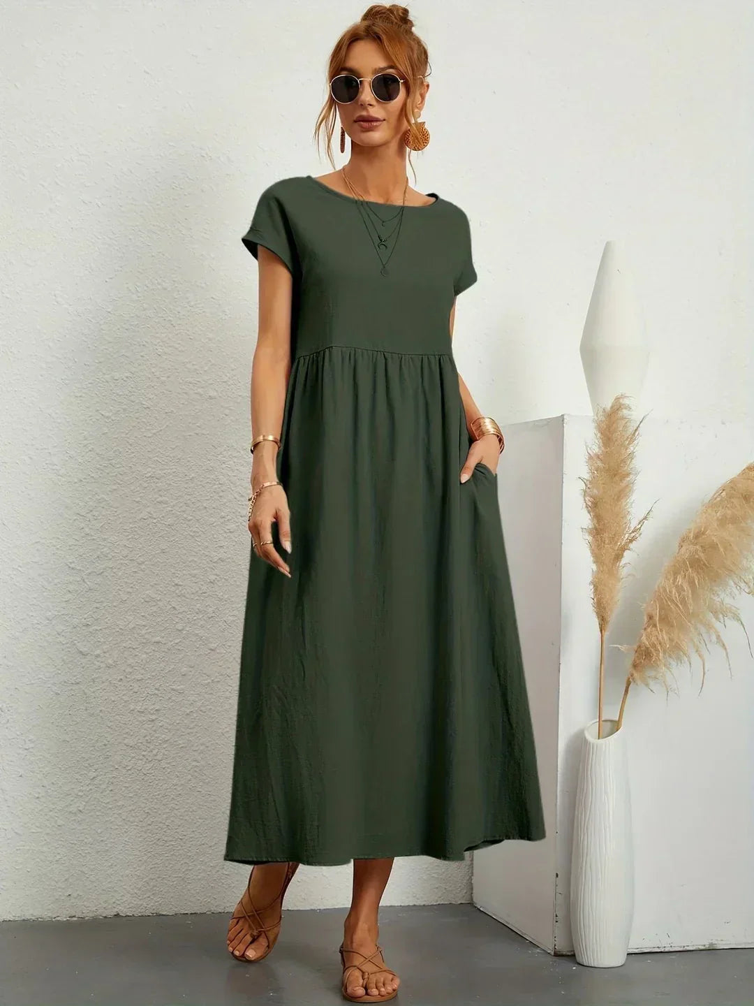 Gabrielle™ | Flowing Midi Dress