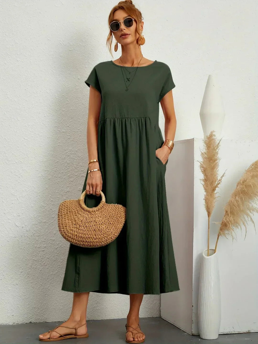 Gabrielle™ | Flowing Midi Dress