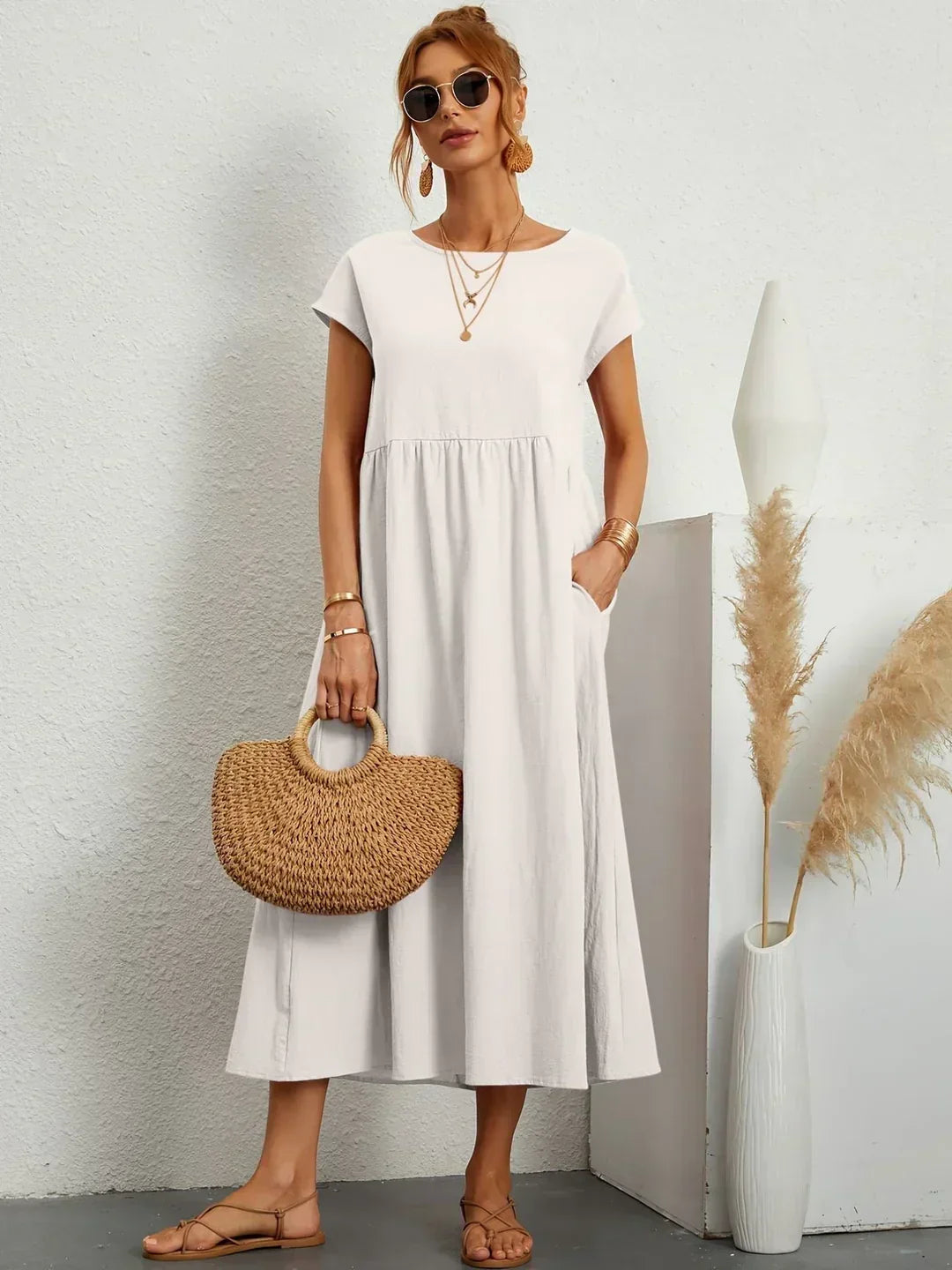 Gabrielle™ | Flowing Midi Dress