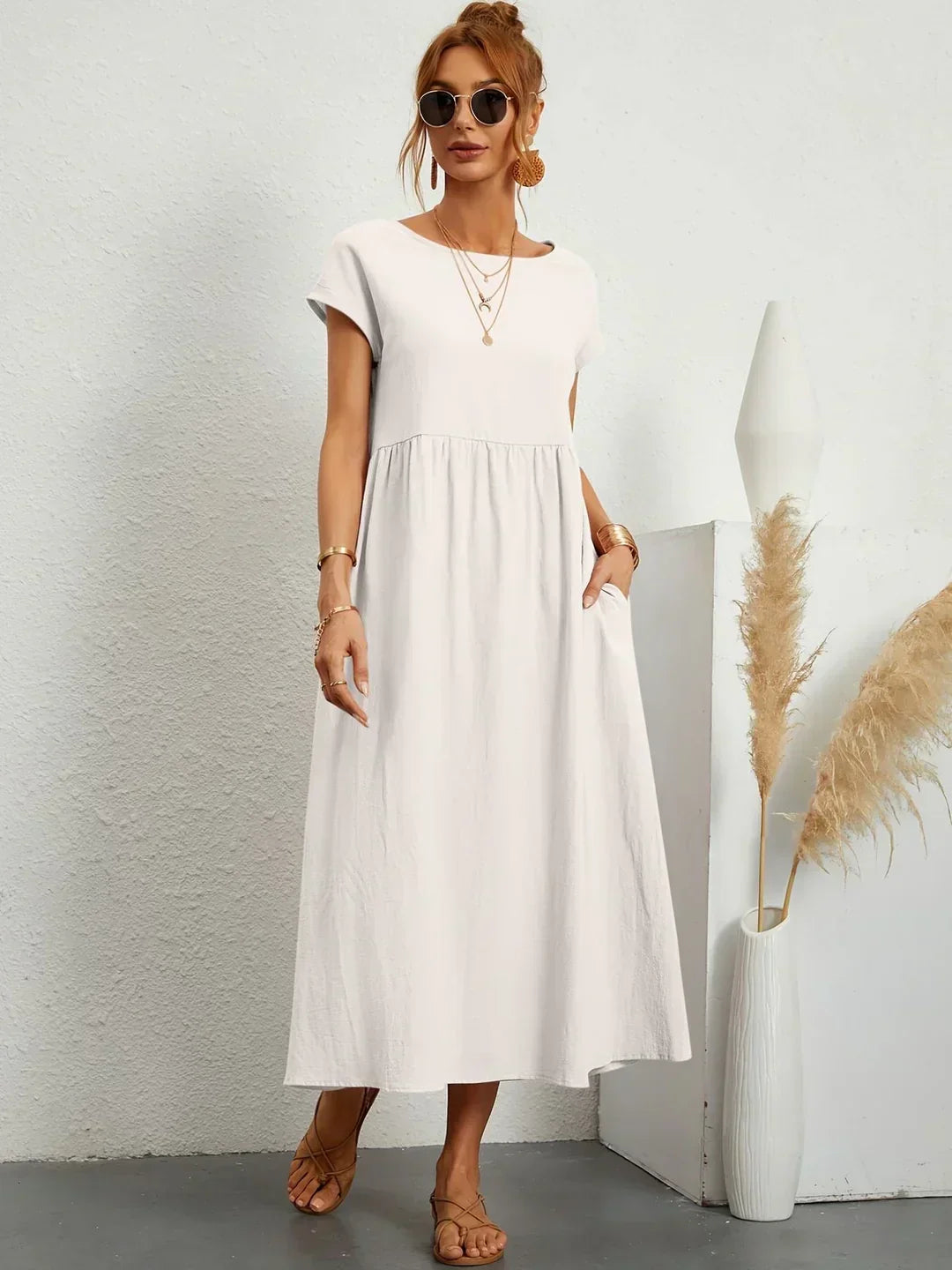 Gabrielle™ | Flowing Midi Dress