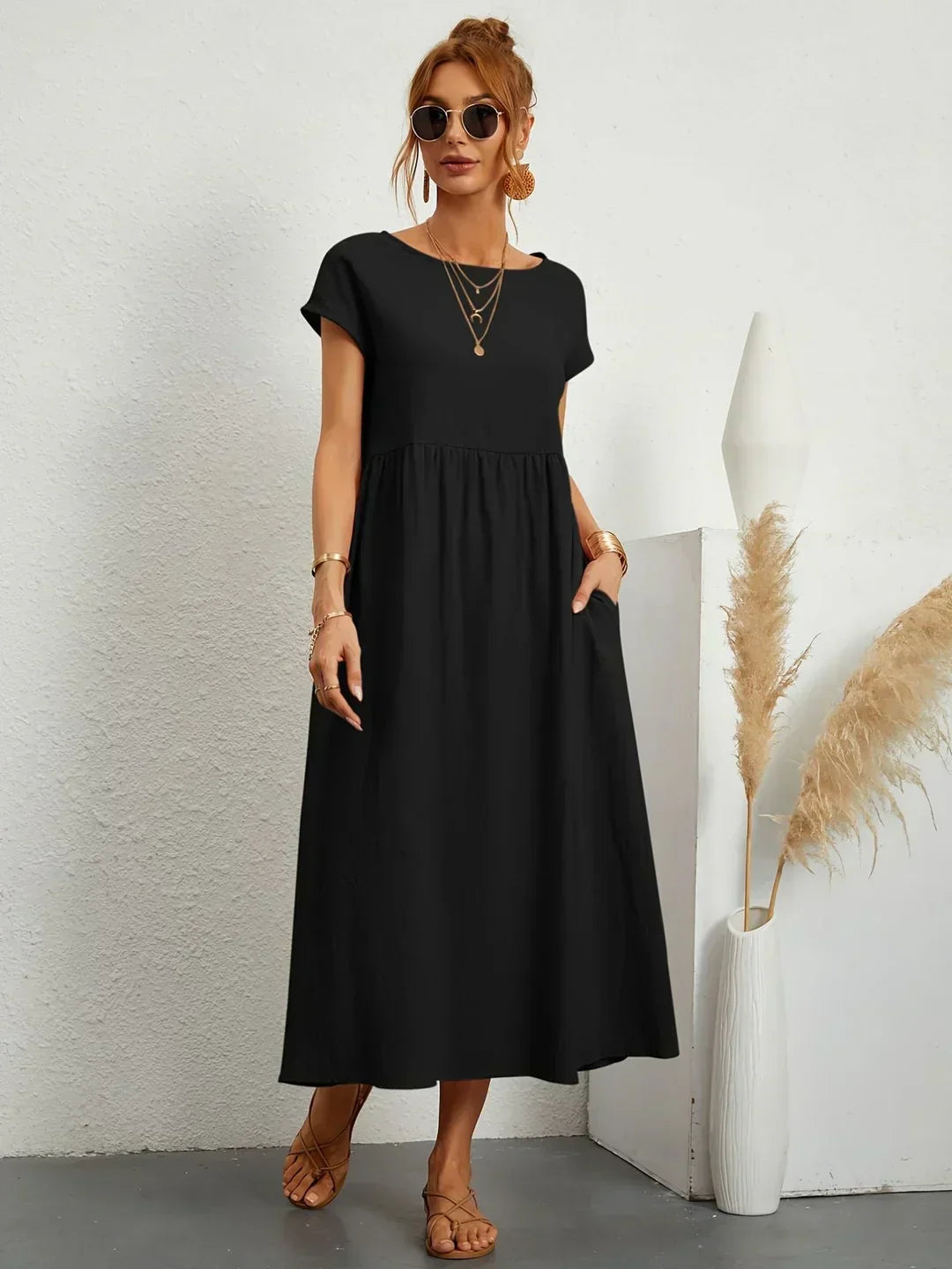 Gabrielle™ | Flowing Midi Dress