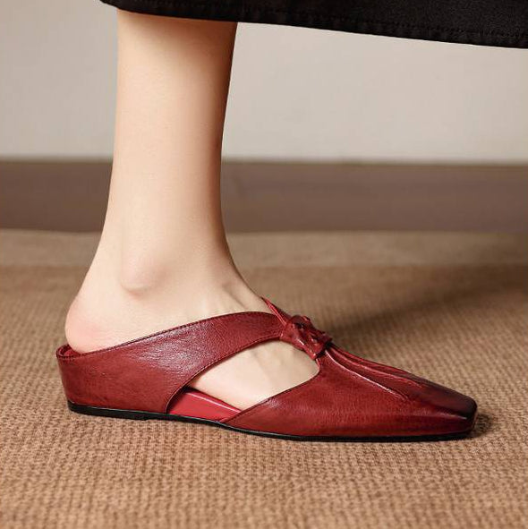 Olene Square-Toe Mules