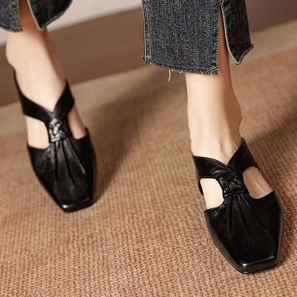 Olene Square-Toe Mules