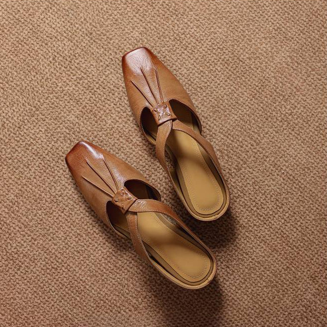 Olene Square-Toe Mules