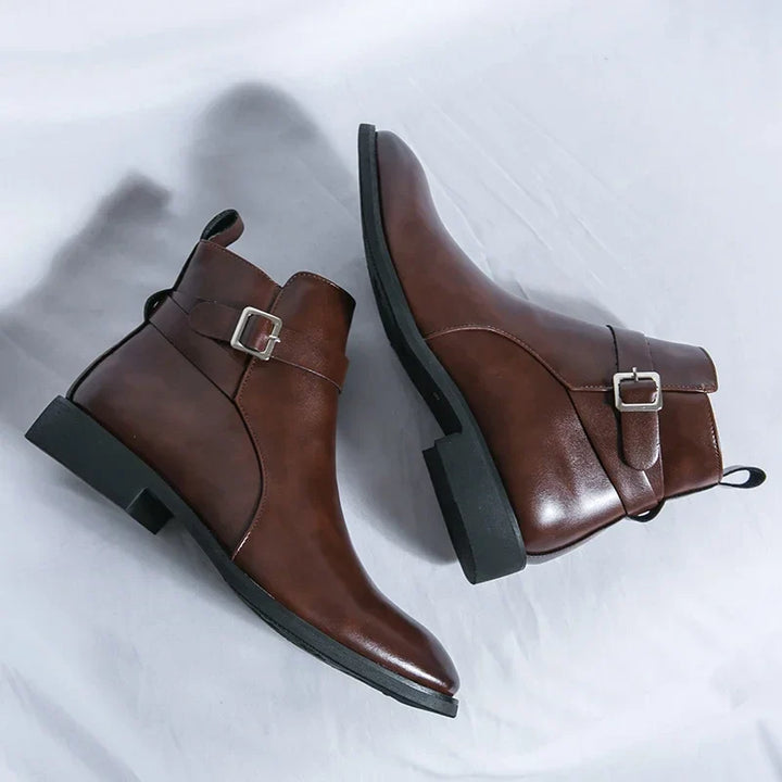 Sergio Authentic Leather Chelsea Boots