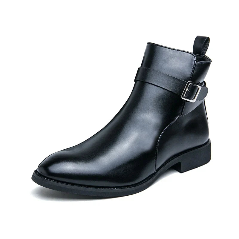 Sergio Authentic Leather Chelsea Boots