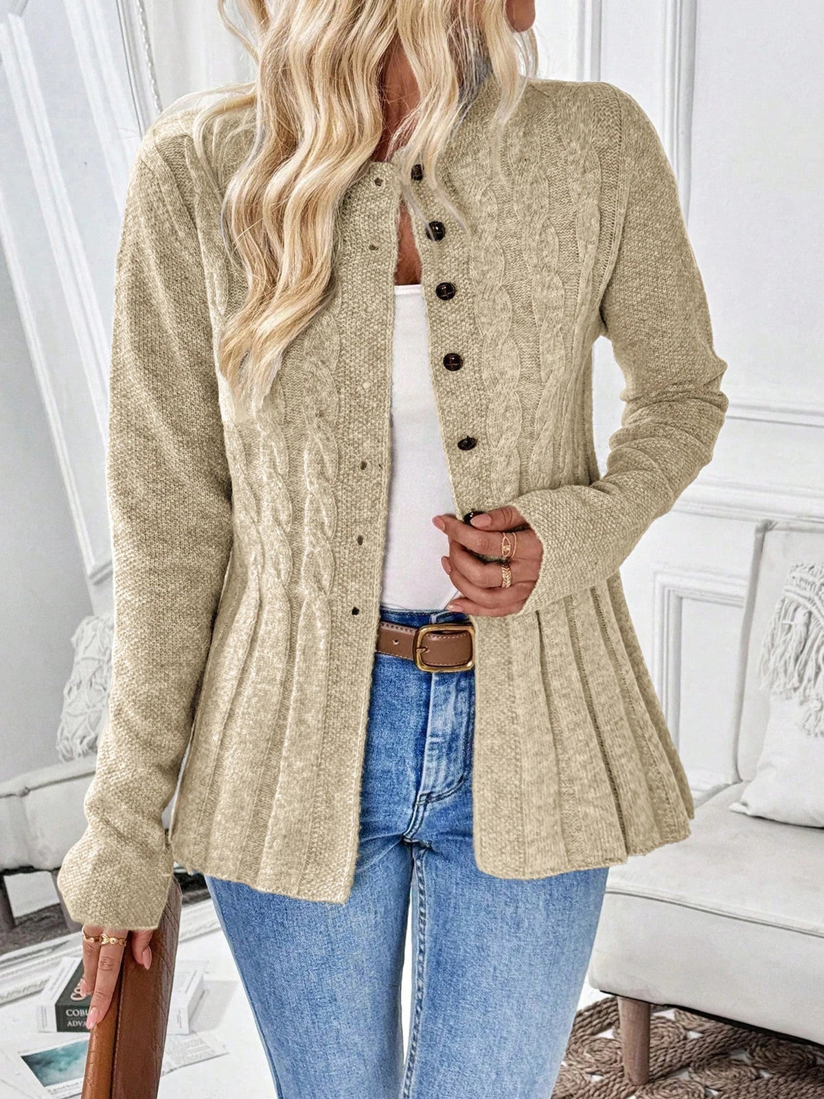 Chloe Ribbed Cardigan
