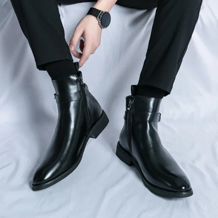 Sergio Authentic Leather Chelsea Boots