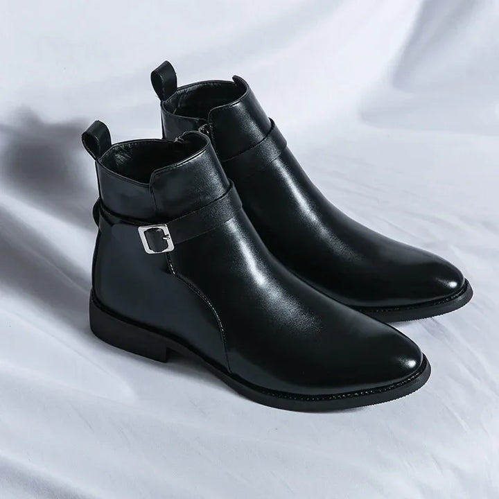 Sergio Authentic Leather Chelsea Boots