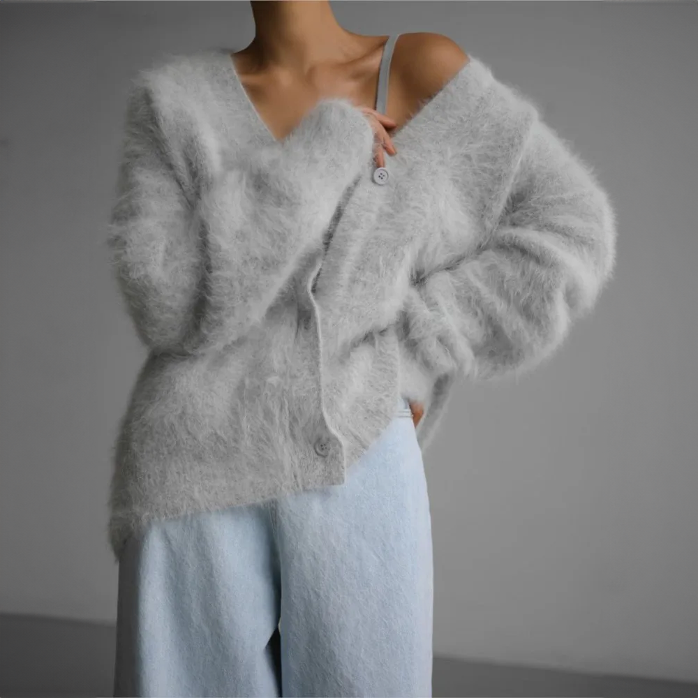 P|H - Brushed Mohair Button Cardigan Margaret