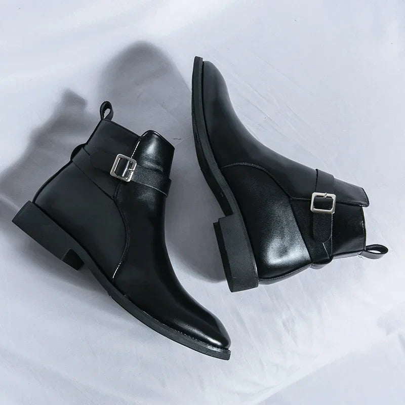 Sergio Authentic Leather Chelsea Boots
