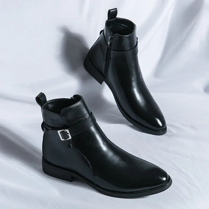Sergio Authentic Leather Chelsea Boots