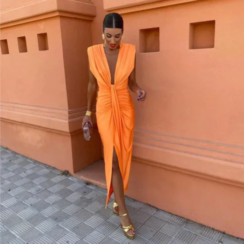Hayes & Tate™  | Elegant Pleated Dress