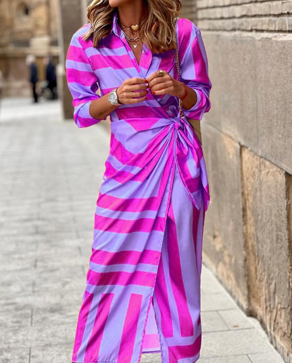 Hayes & Tate™ | Printed Wrap Dress