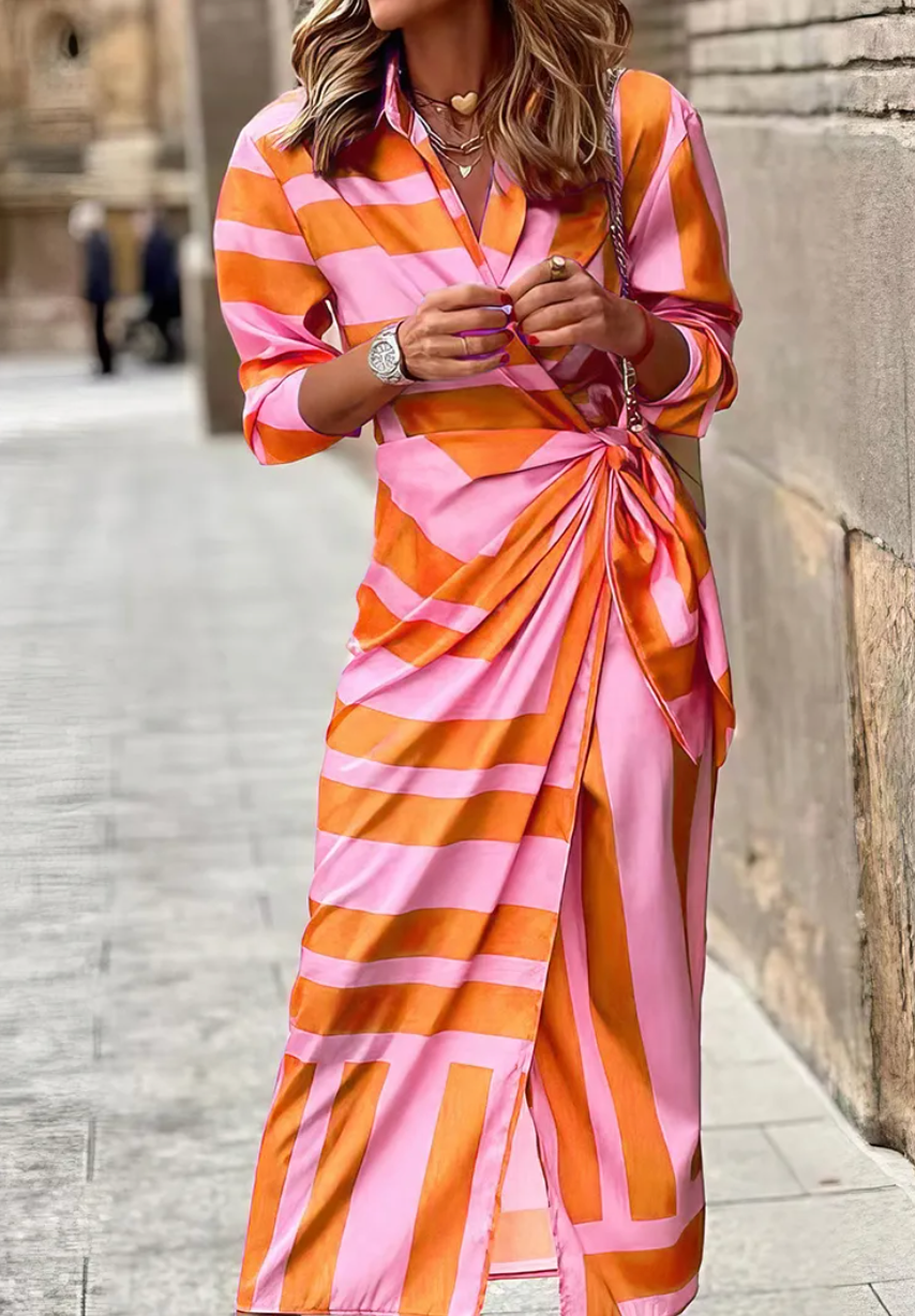 Hayes & Tate™ | Printed Wrap Dress