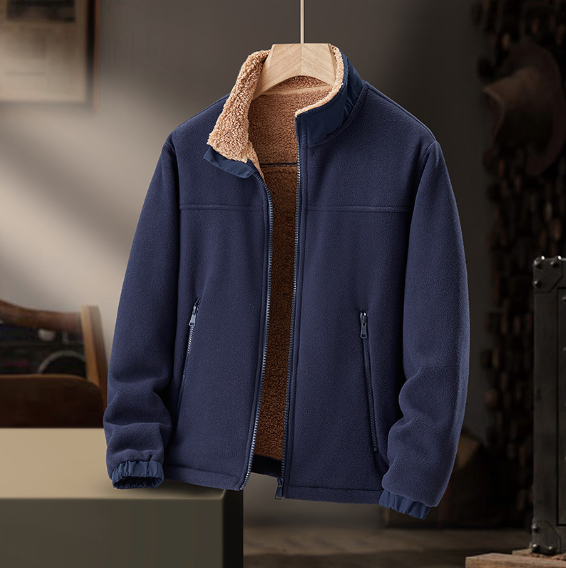 Gwen | Zip-Up Jacket with Soft Fleece Collar