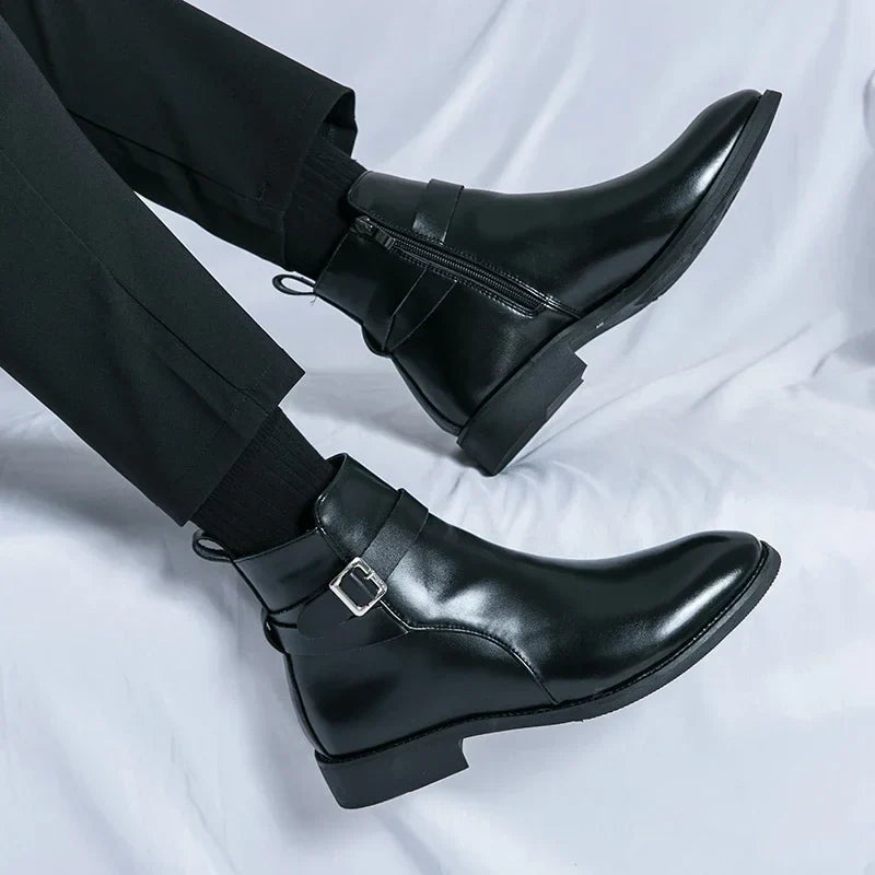 Sergio Authentic Leather Chelsea Boots