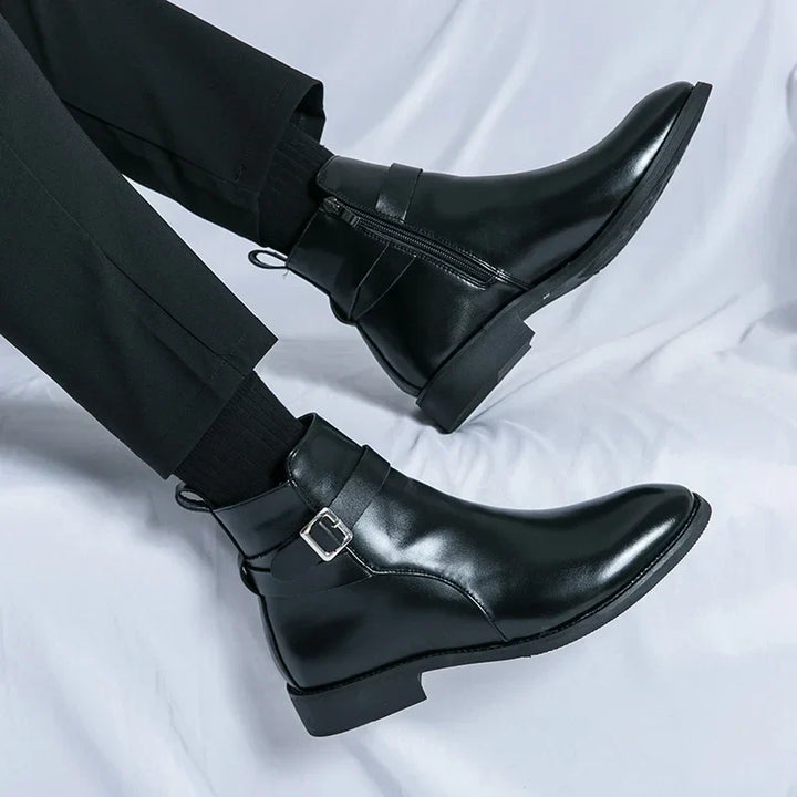 Sergio Authentic Leather Chelsea Boots