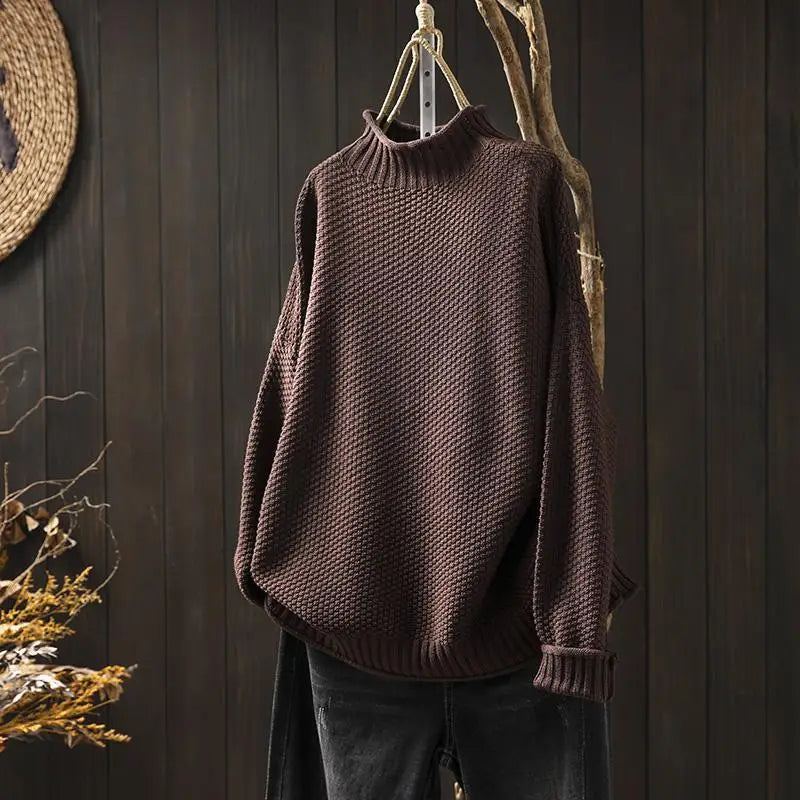 P|H - Relaxed Mock Neck Knit Sweater Ruthie