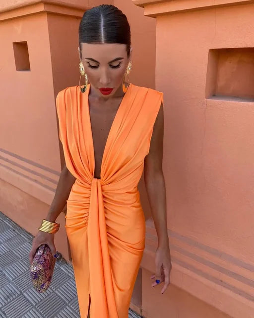 Hayes & Tate™  | Elegant Pleated Dress