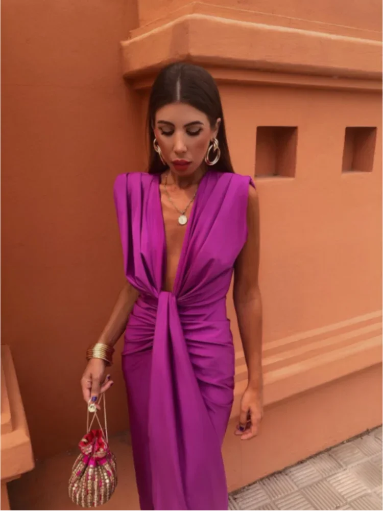 Hayes & Tate™  | Elegant Pleated Dress