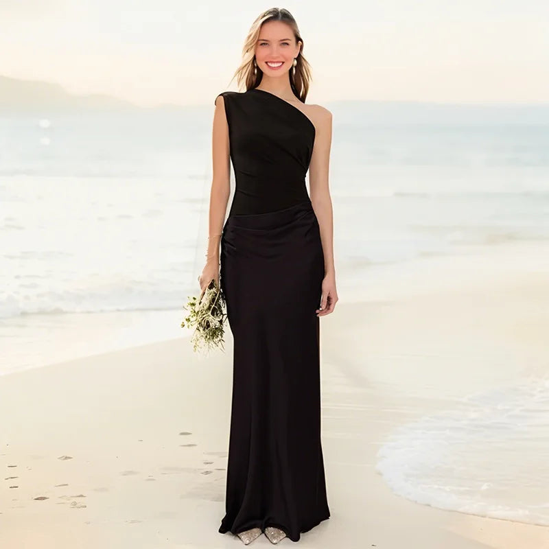 Hayes & Tate™  | Maxi Dress with a Guilt in Satin