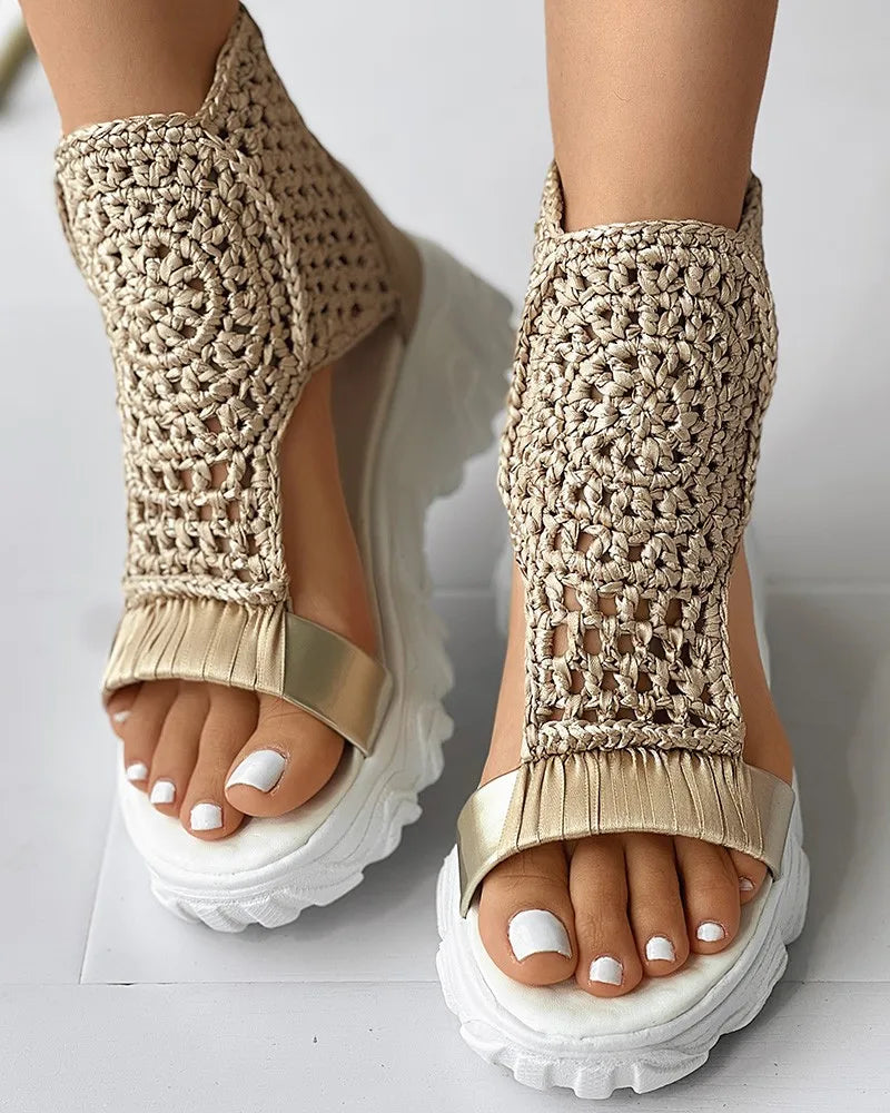 Jennifer Boho Knit Sandals
